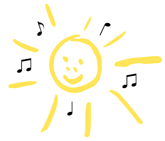 Sun and Music Notes