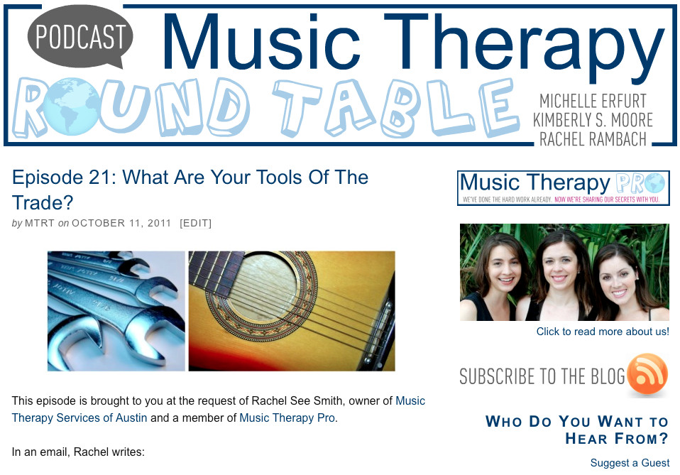 Music Therapy Round Table