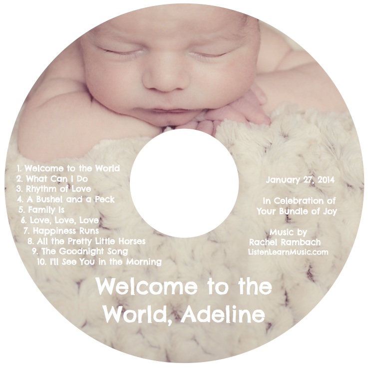 Adeline's Lullaby CD Cover