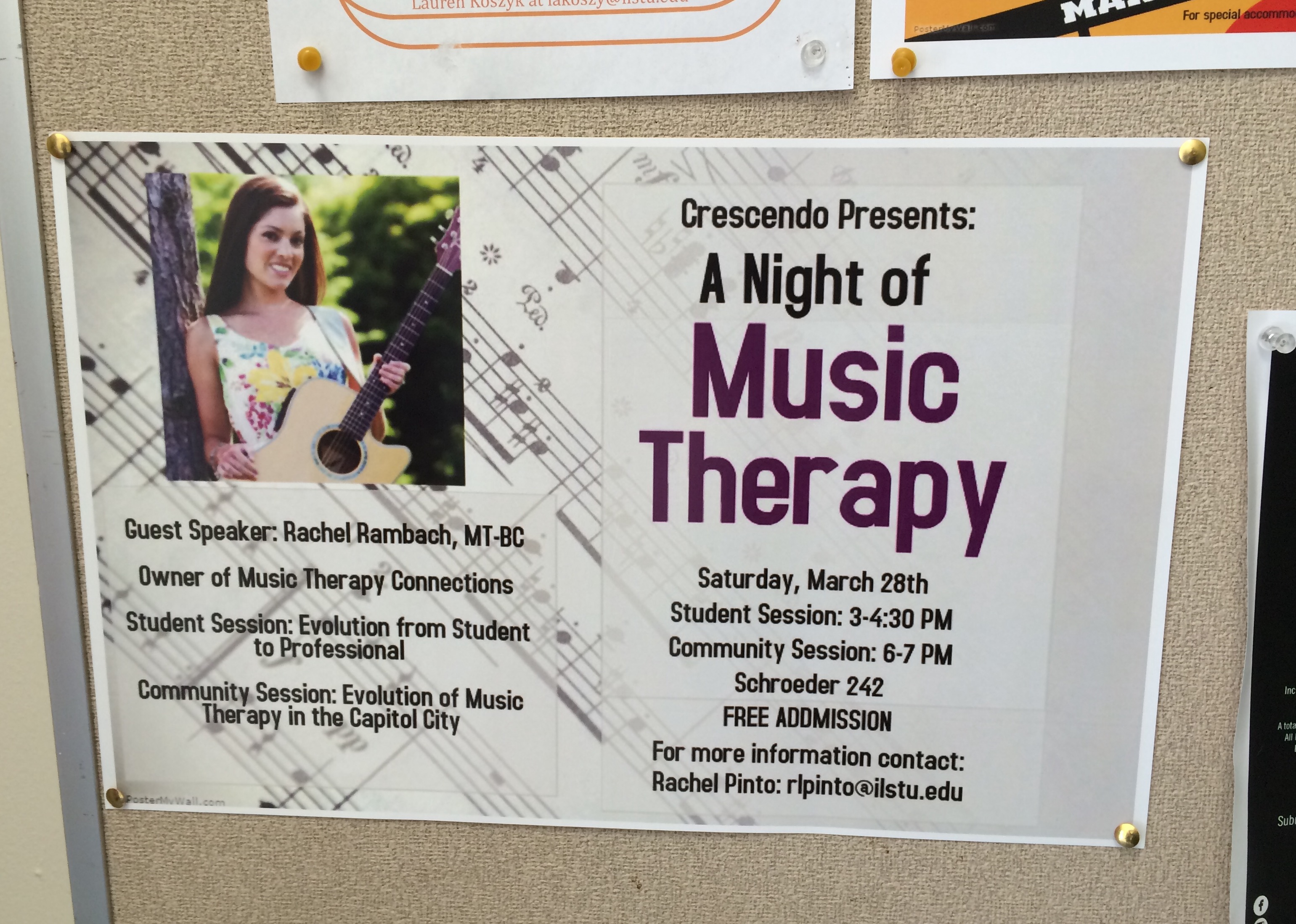 Night of Music Therapy Poster