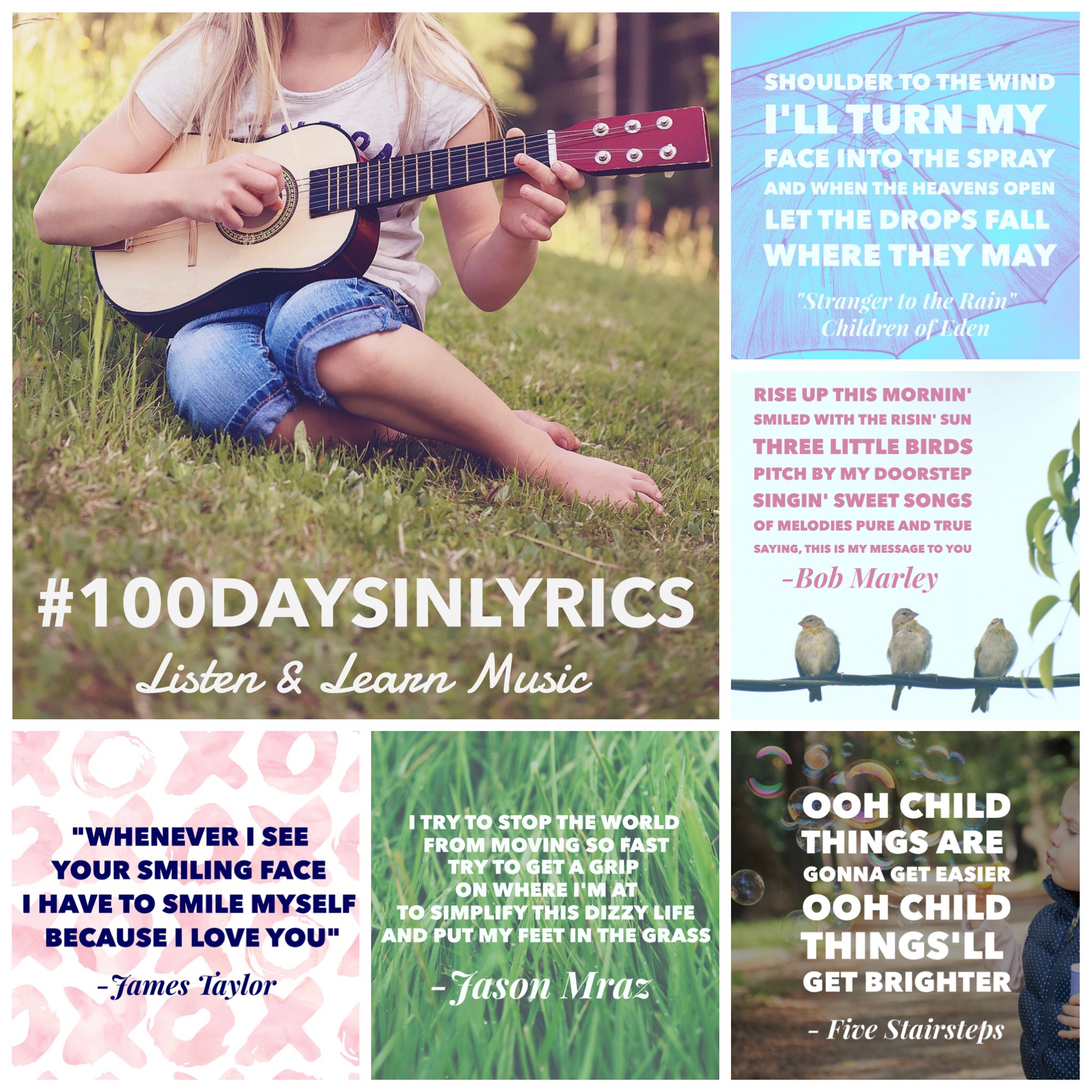 The 100 Day Project | 100 Days in Lyrics