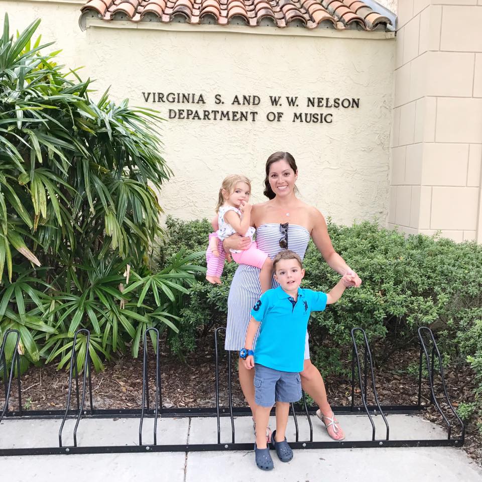 Mom and Kids at Rollins College