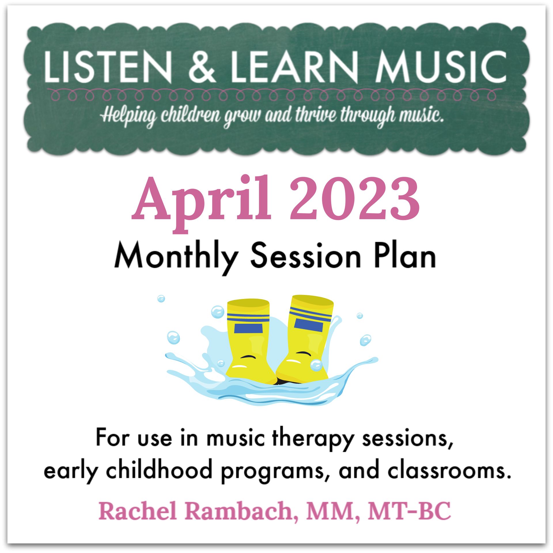 {April 2023} Session Plan | Listen & Learn Music