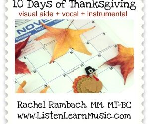 Thanksgiving Goodies: Song + Visual Aide